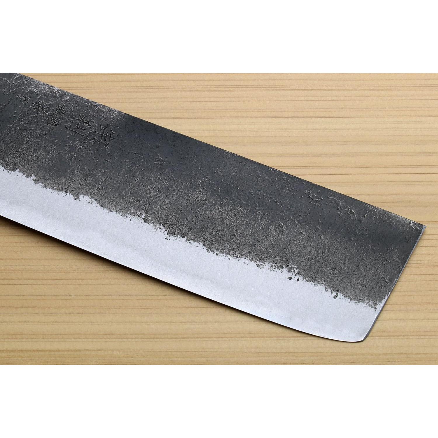 Cuchillo Nakiri Yoshihiro 165mm Acero Blanco #2 Mango Cocobolo