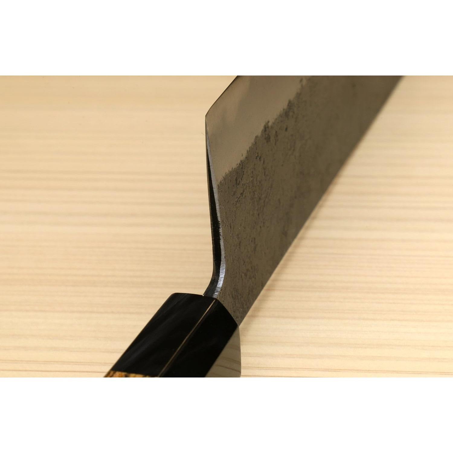 Cuchillo Nakiri Yoshihiro 165mm Acero Blanco #2 Mango Cocobolo