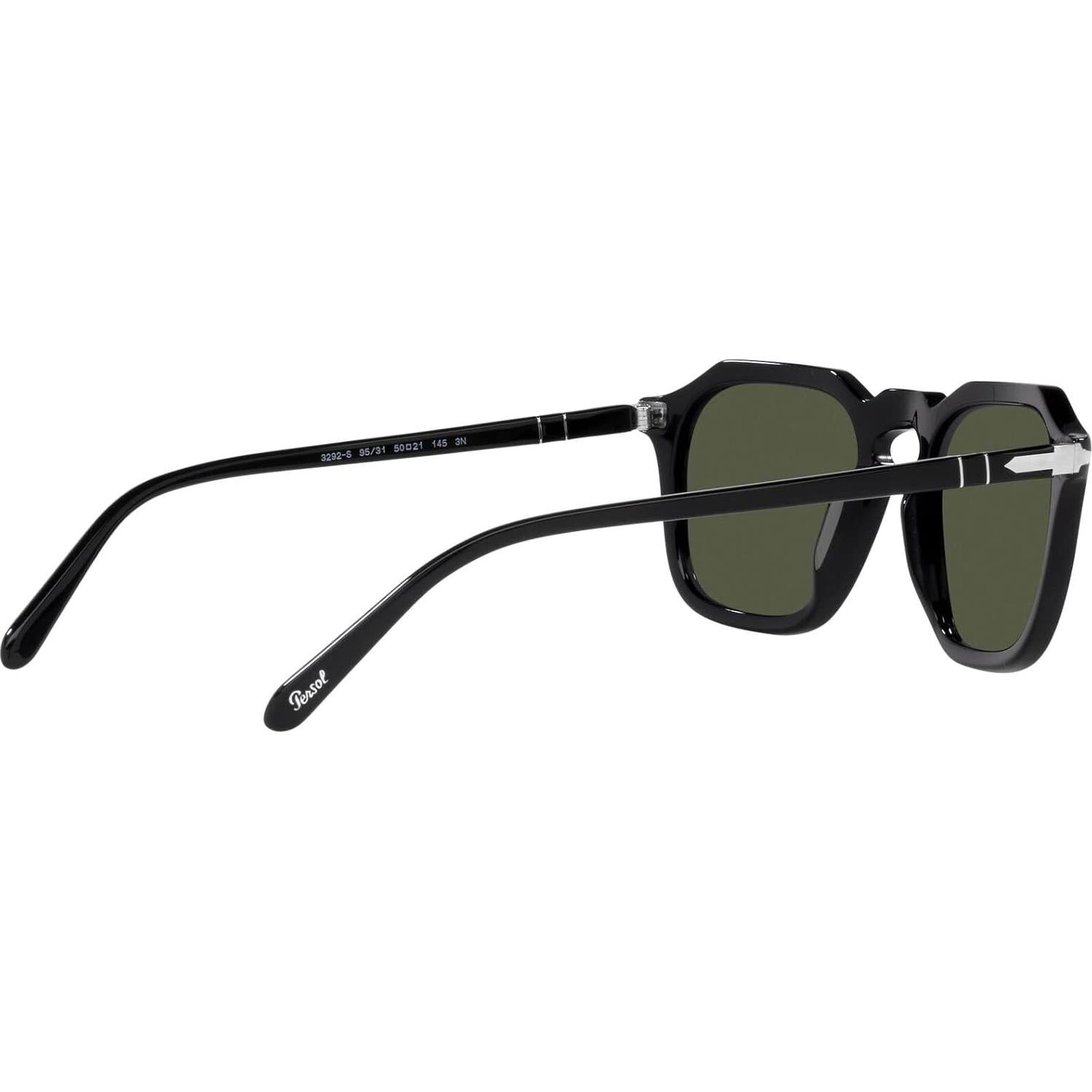 Gafas de sol cuadradas Persol PO3292S Negro/Verde 50mm
