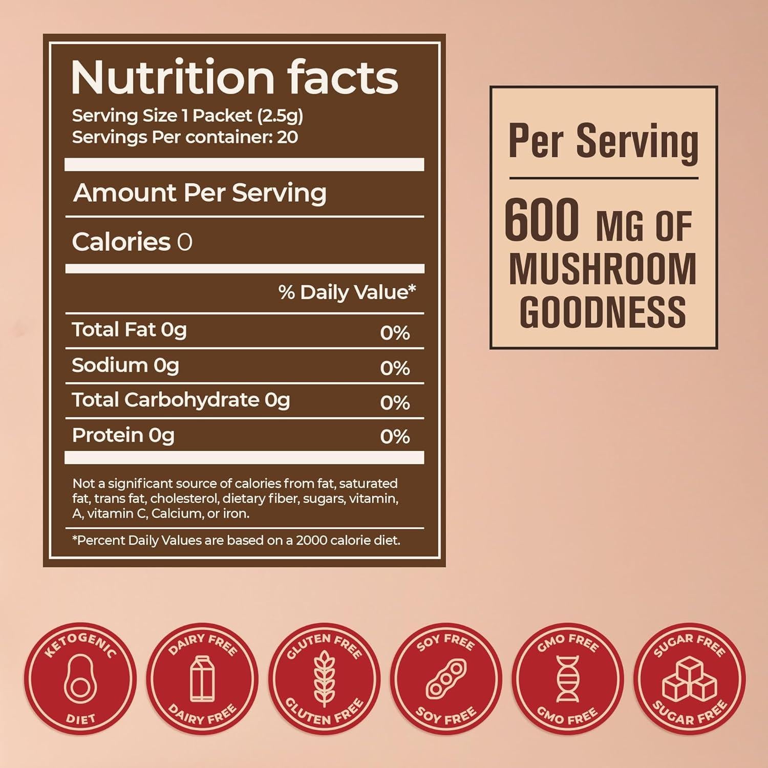 Café Instantáneo de Champiñones ShroomDNA 51g - Melena de León y Chaga