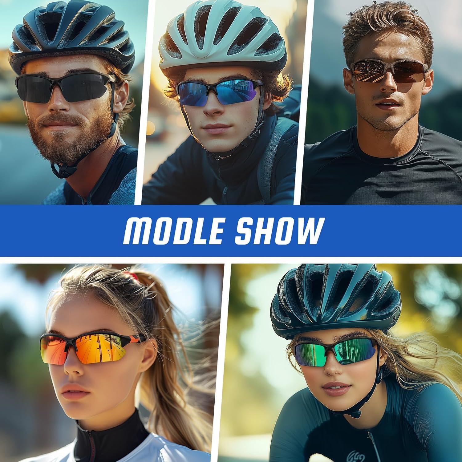 Gafas de sol polarizadas XVXV para hombres - Medio marco UV