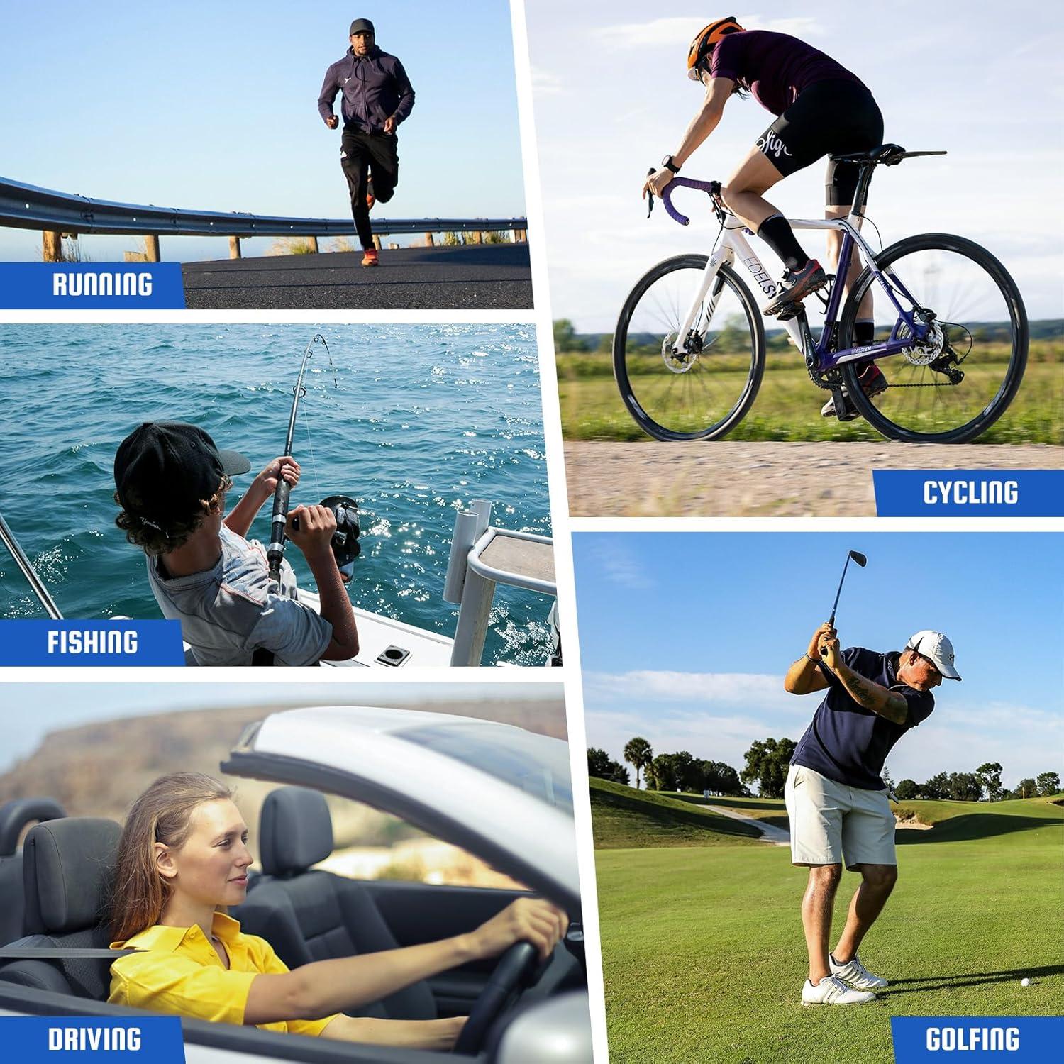 Gafas de sol polarizadas XVXV para hombres - Medio marco UV