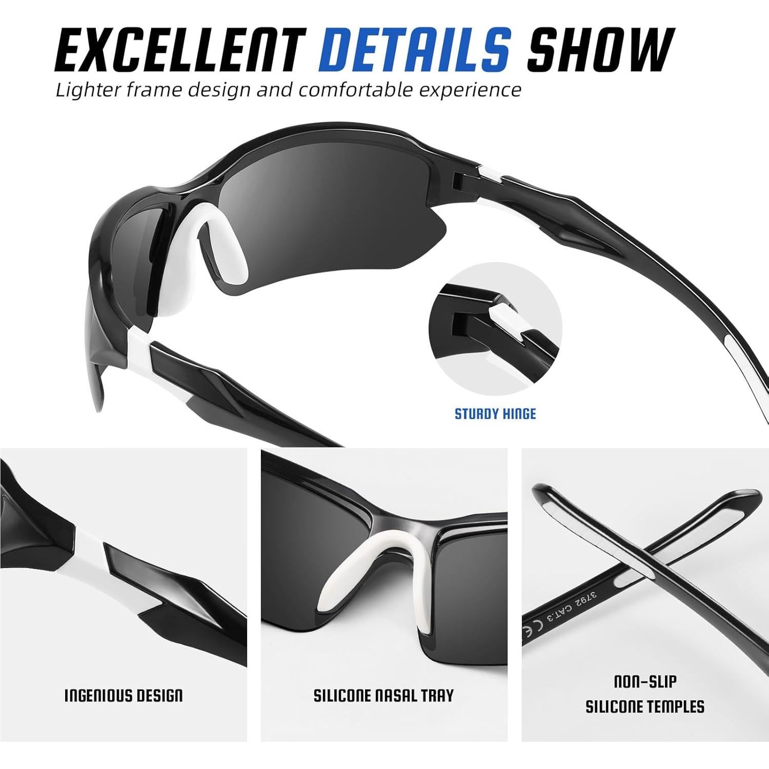 Gafas de sol polarizadas XVXV 3792 para deportes al aire libre