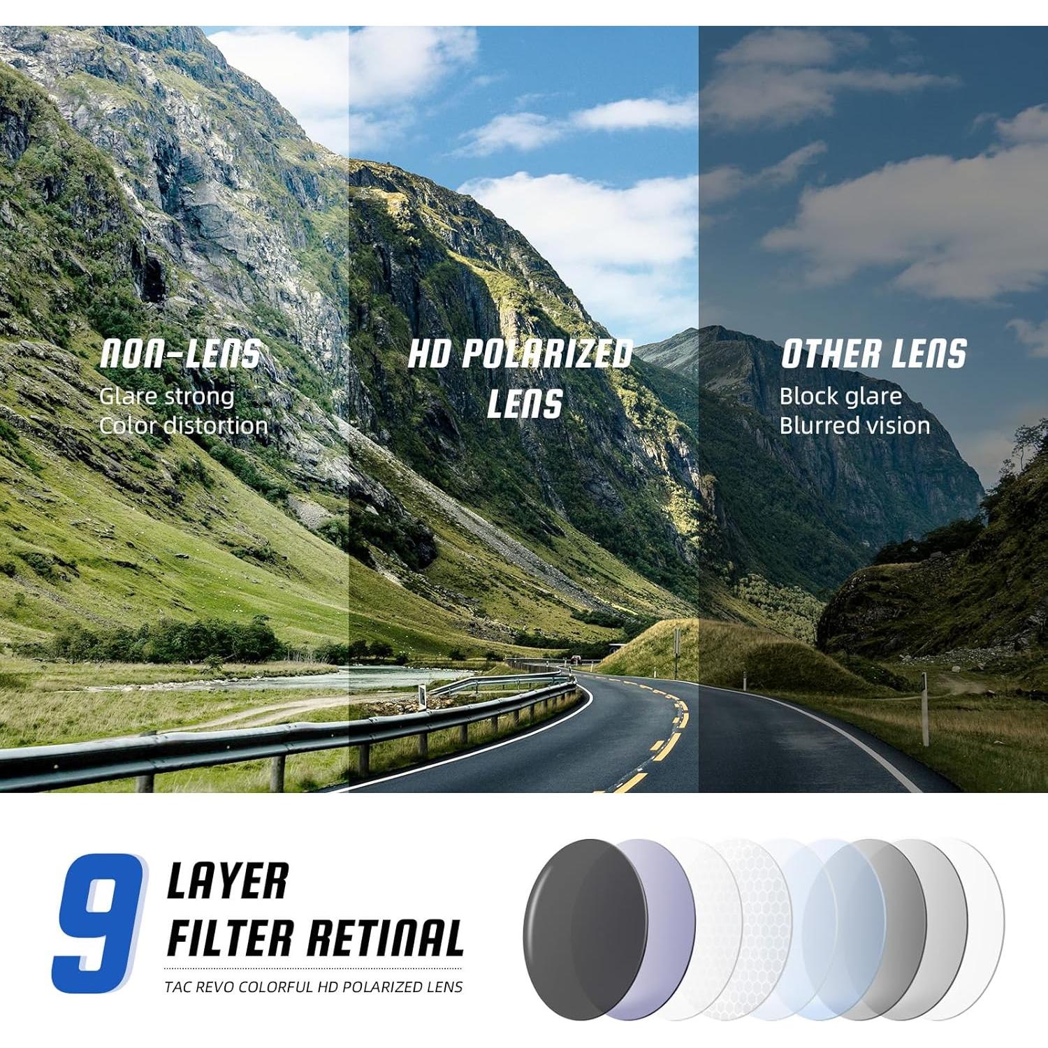 Gafas de sol polarizadas XVXV 3792 para deportes al aire libre