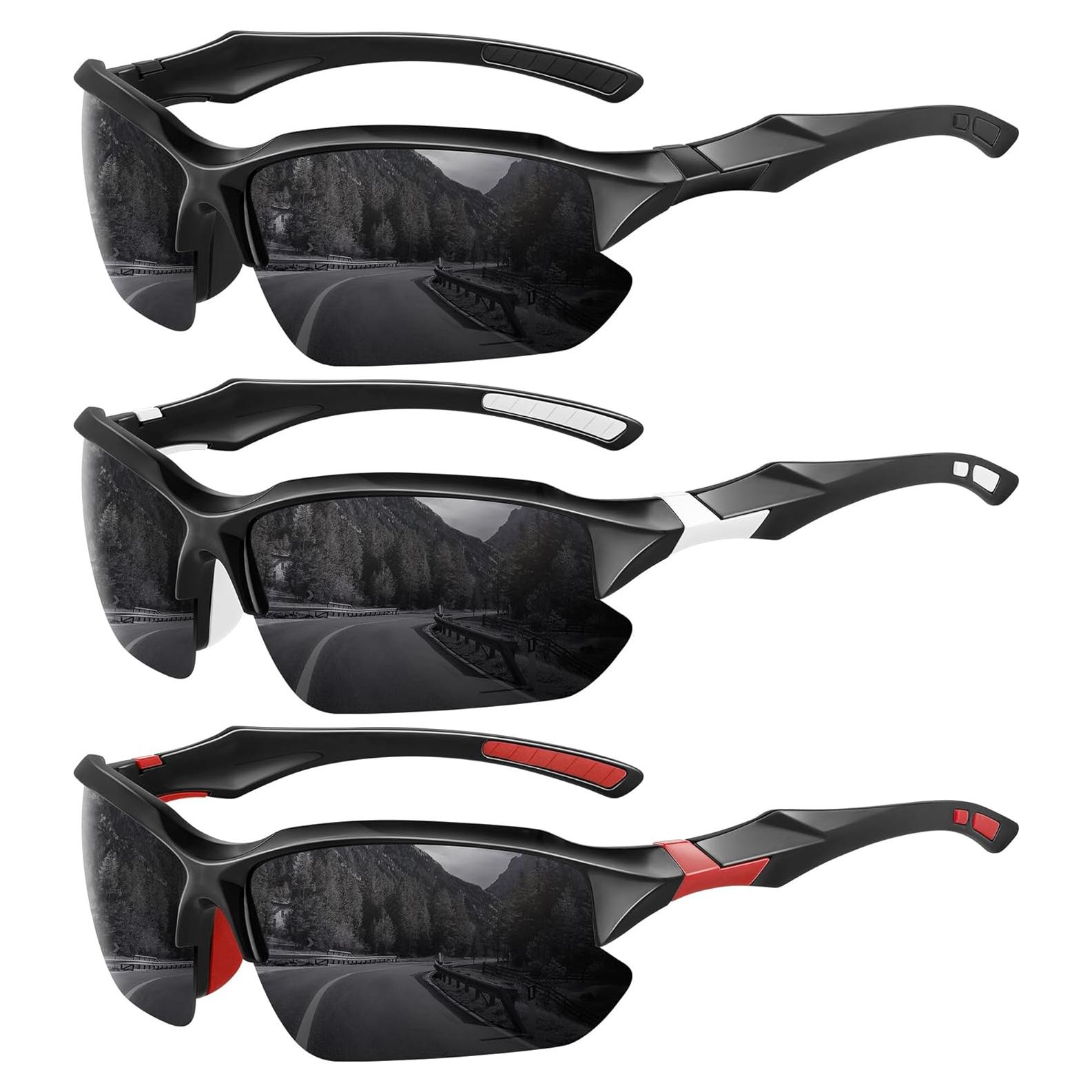 Gafas de sol polarizadas XVXV medio marco UV para deportes