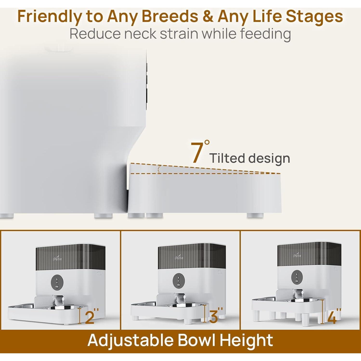 Comedero Automático iPettie WiFi 5L para 2 Mascotas