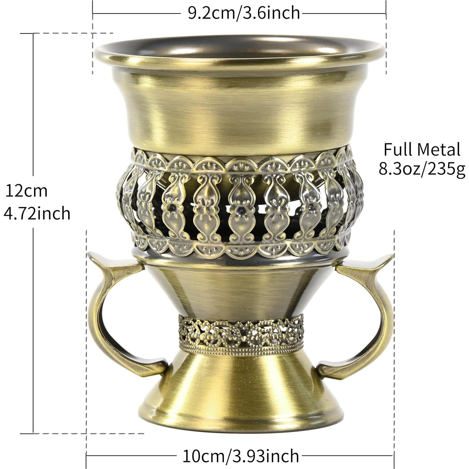 Quemador de Incienso Mubkhara PINCASOL Bronce 11.4 cm