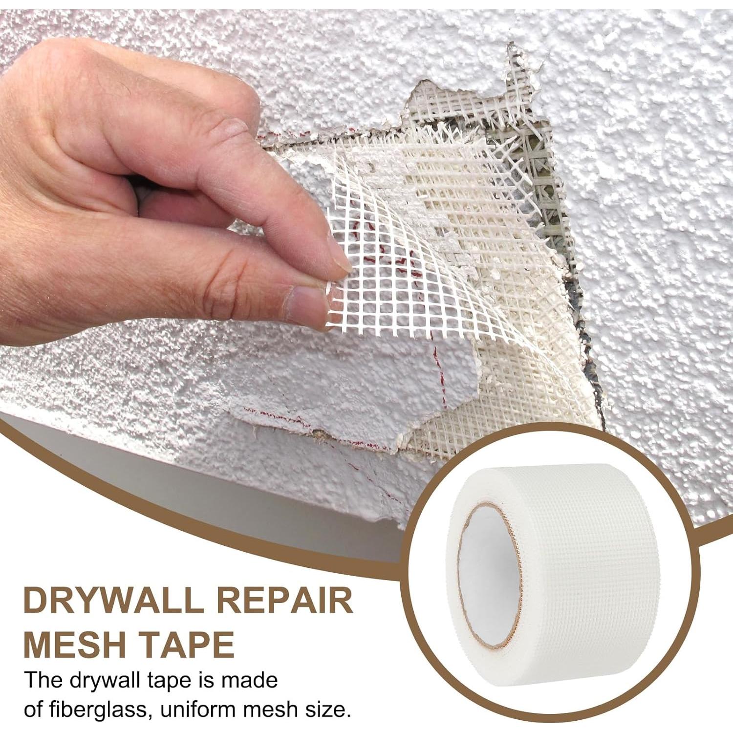 Cinta de Malla Autoadhesiva PATIKIL 7.62 cm x 29.87 m para Paneles de Yeso