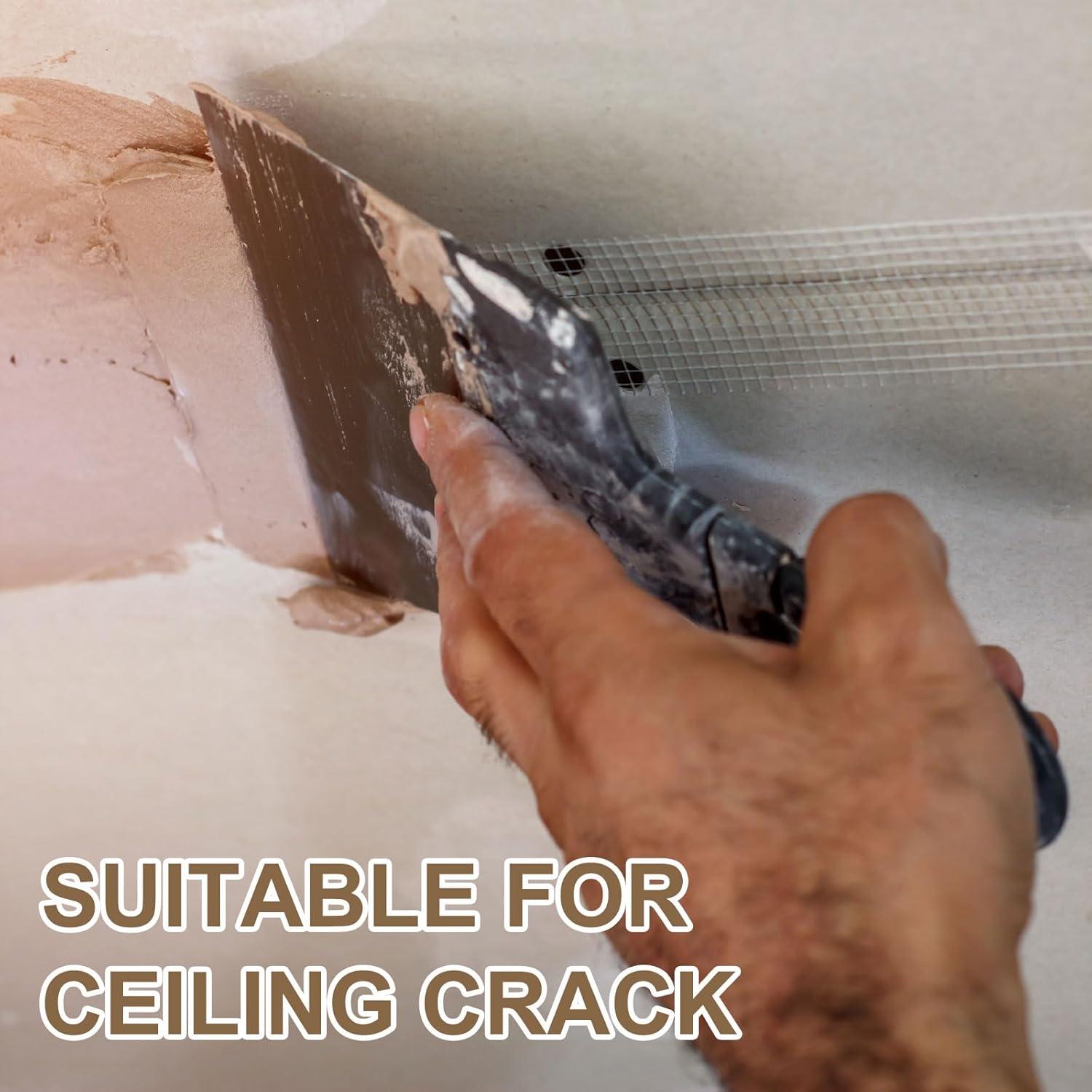 Cinta de Malla Autoadhesiva PATIKIL 7.62 cm x 29.87 m para Paneles de Yeso