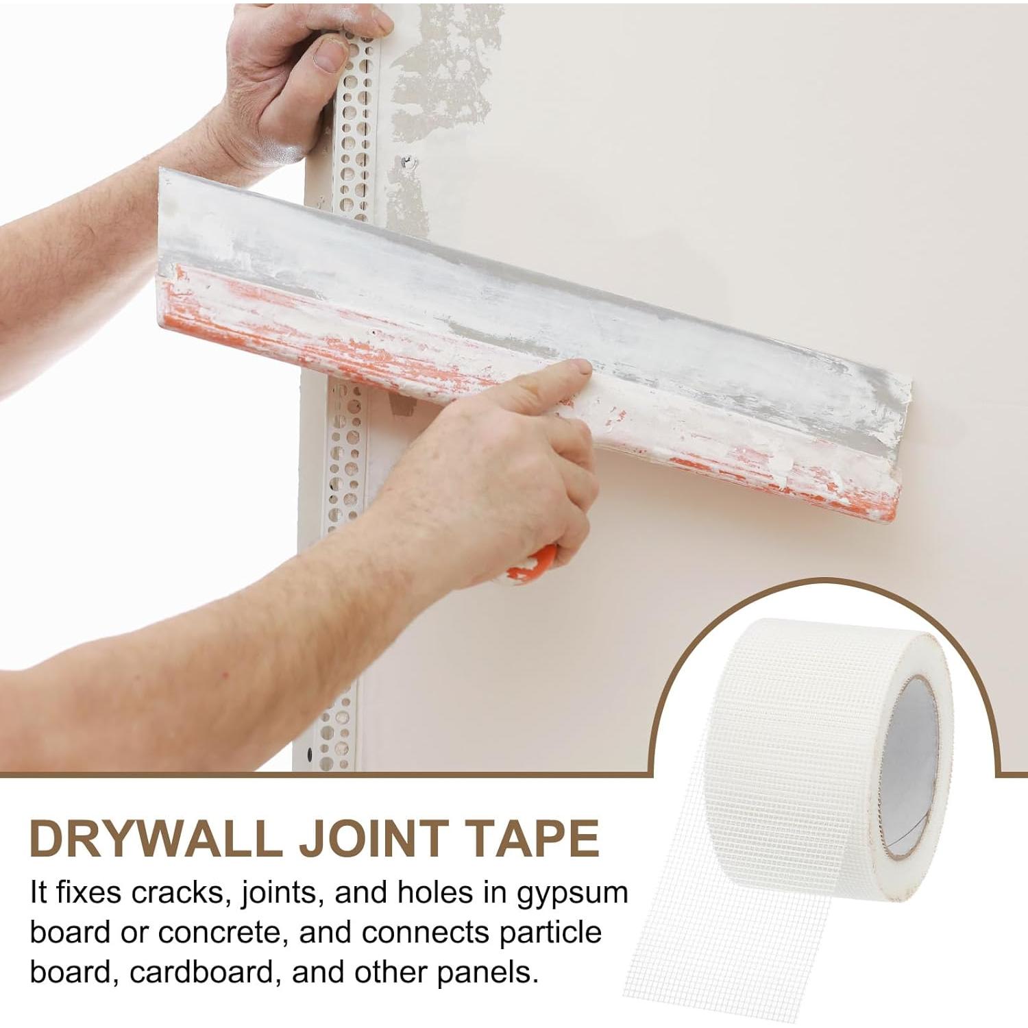 Cinta de Malla Autoadhesiva PATIKIL 7.62 cm x 29.87 m para Paneles de Yeso