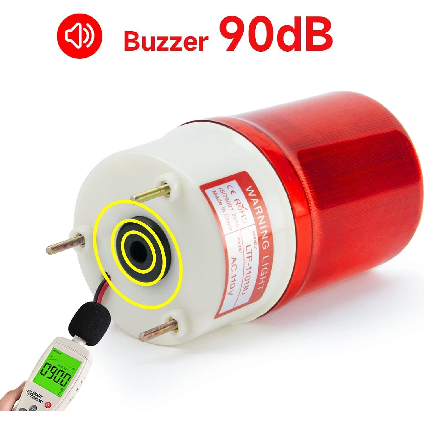 Luz de Advertencia Rotativa YASONG LTE-1101MJ 90dB