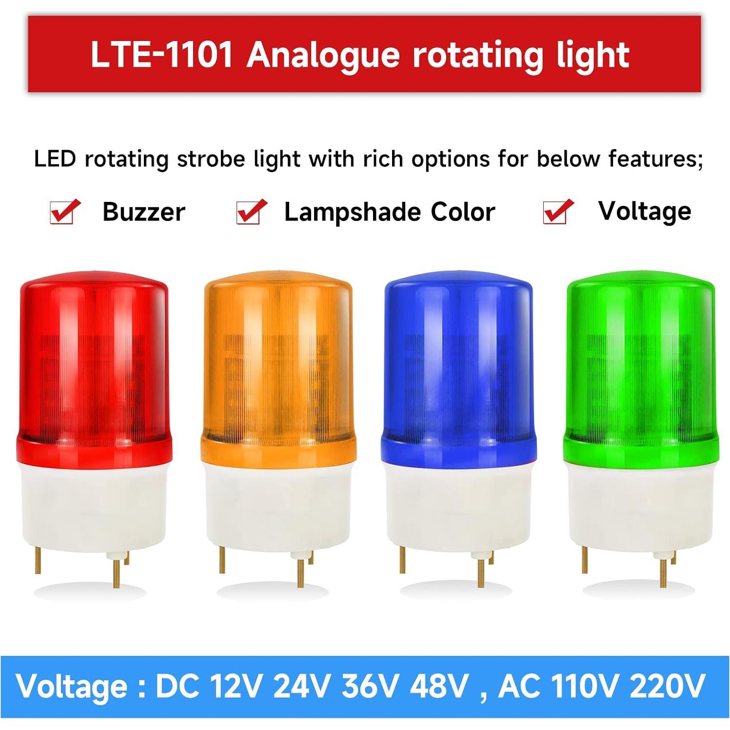 Luz de Advertencia Rotativa YASONG LTE-1101MJ 90dB