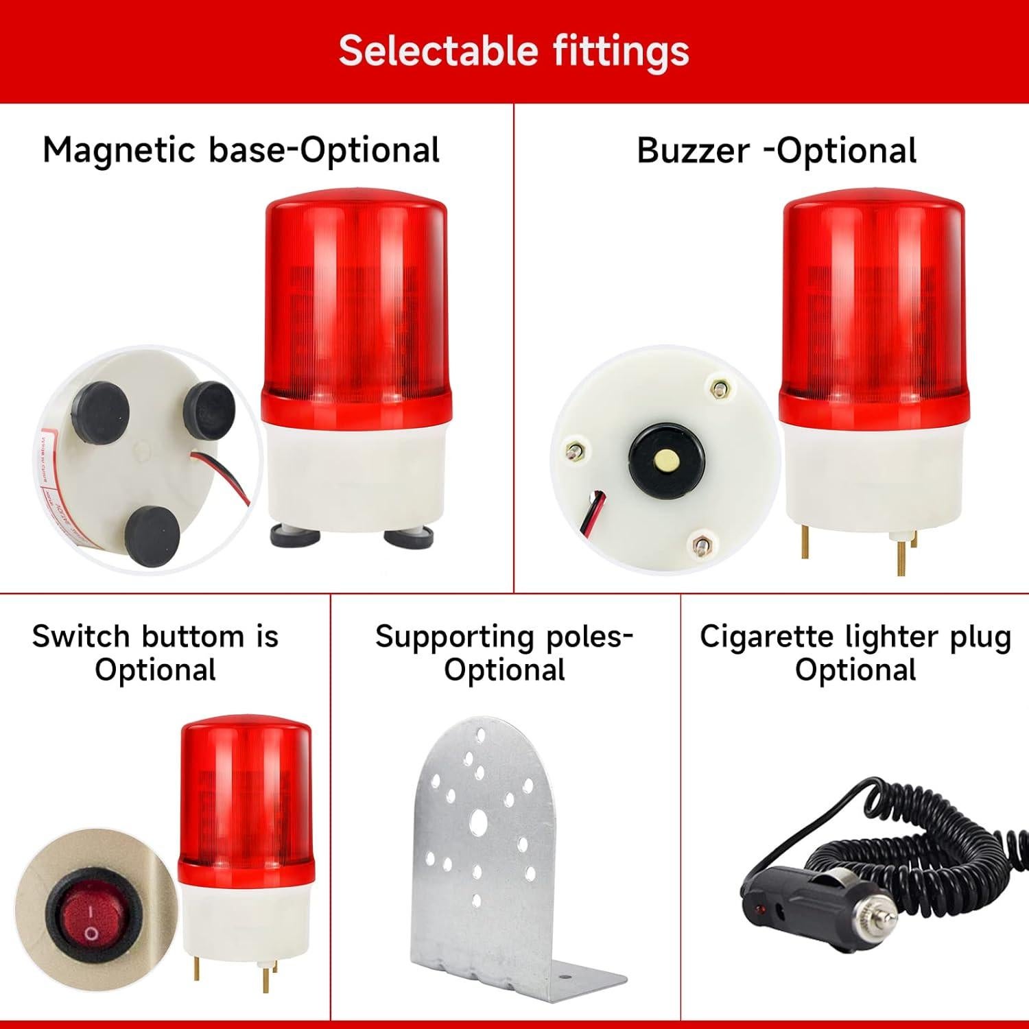 Luz de Advertencia Rotativa YASONG LTE-1101MJ 90dB