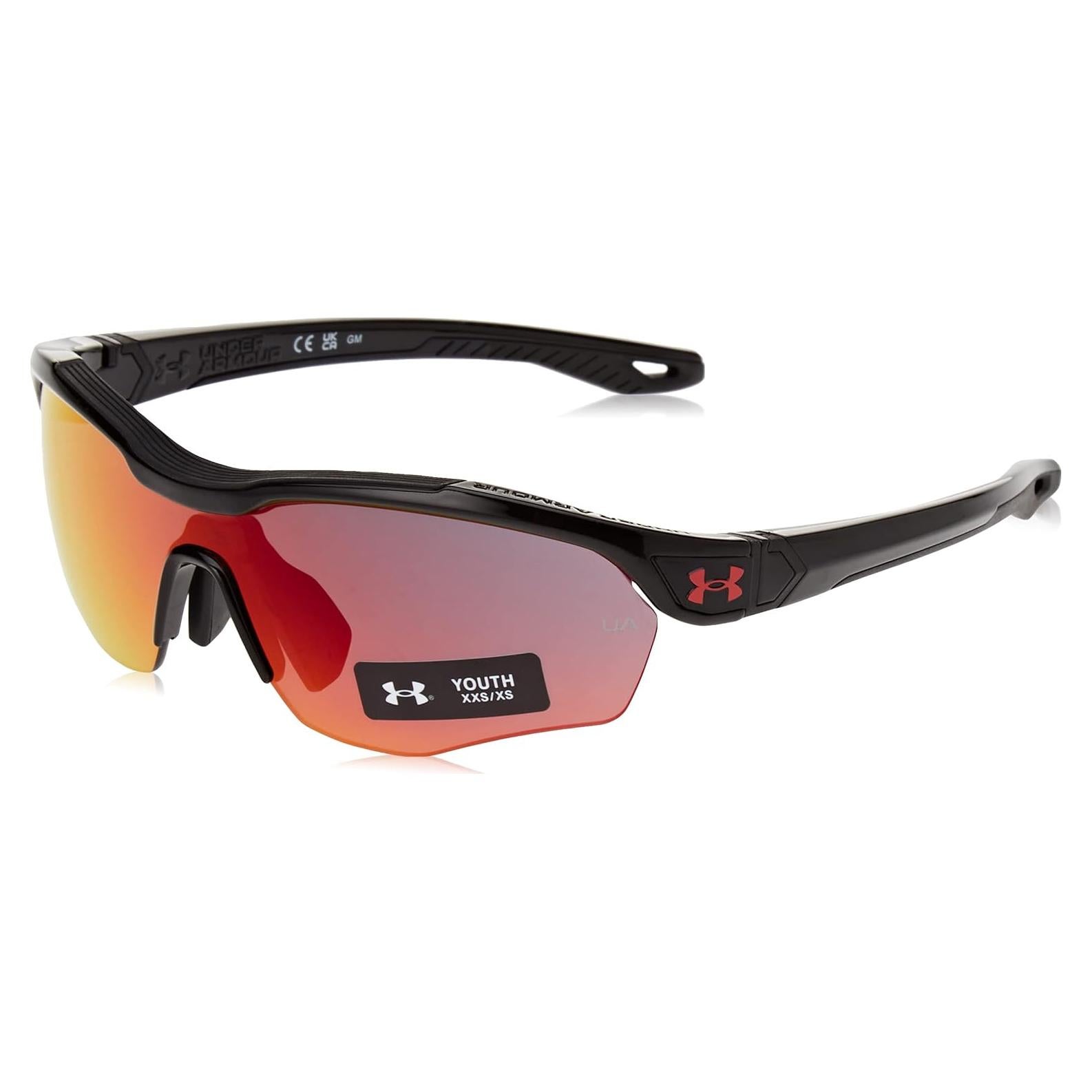 Gafas de sol Under Armour UA Yard Pro Jr. Negro Rojo
