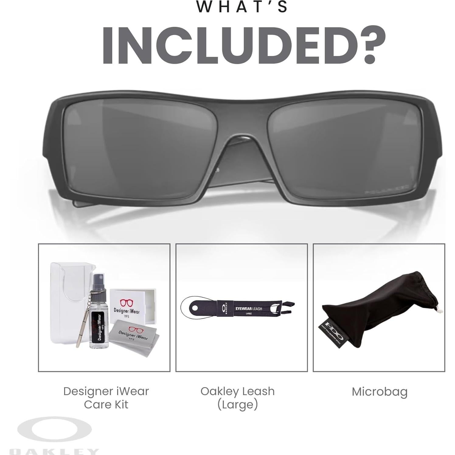 Gafas de sol Oakley Gascan para hombres + Correa + Kit iWear