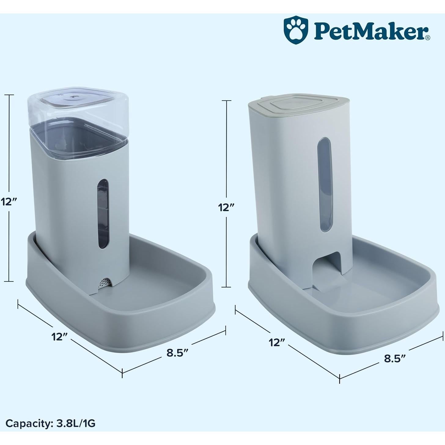 Comedero y dispensador automático PETMAKER 3.8L 2-pack
