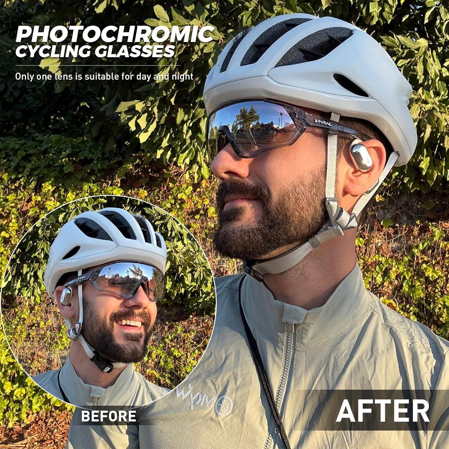 Gafas de Ciclismo KAPVOE Fotoquímicas UV400 Unisex