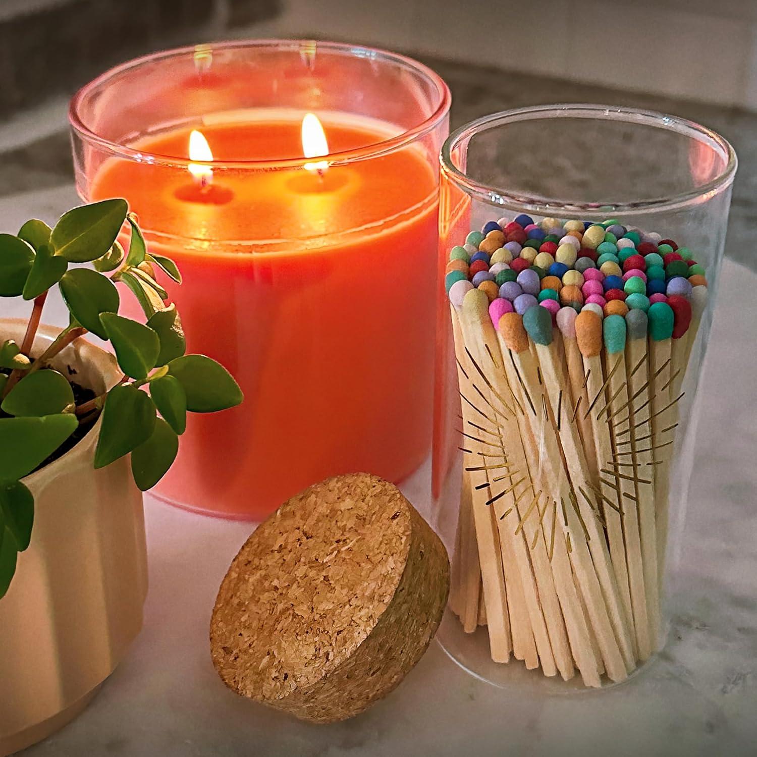 Fósforos Decorativos Thankful Greetings en Tarro Corazón 100 Unidades