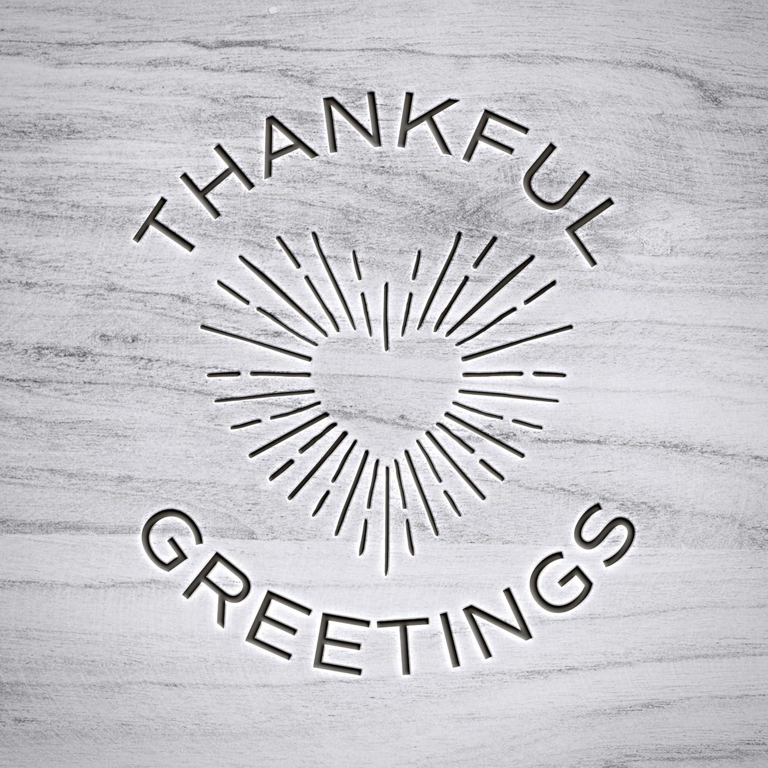 Fósforos Decorativos Thankful Greetings en Tarro de Vidrio 100u