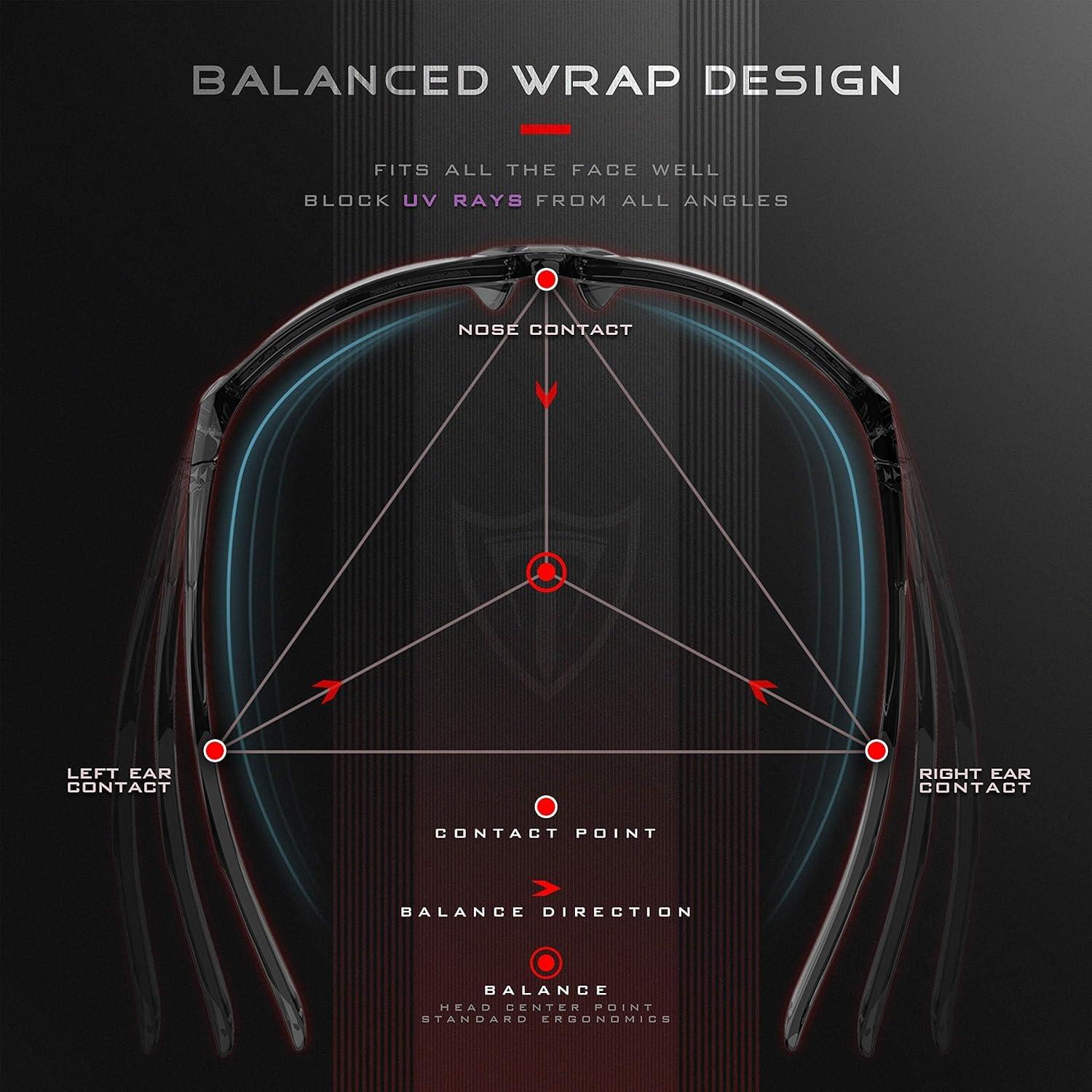 Gafas de sol polarizadas ATTCL para hombres UV 100% protección