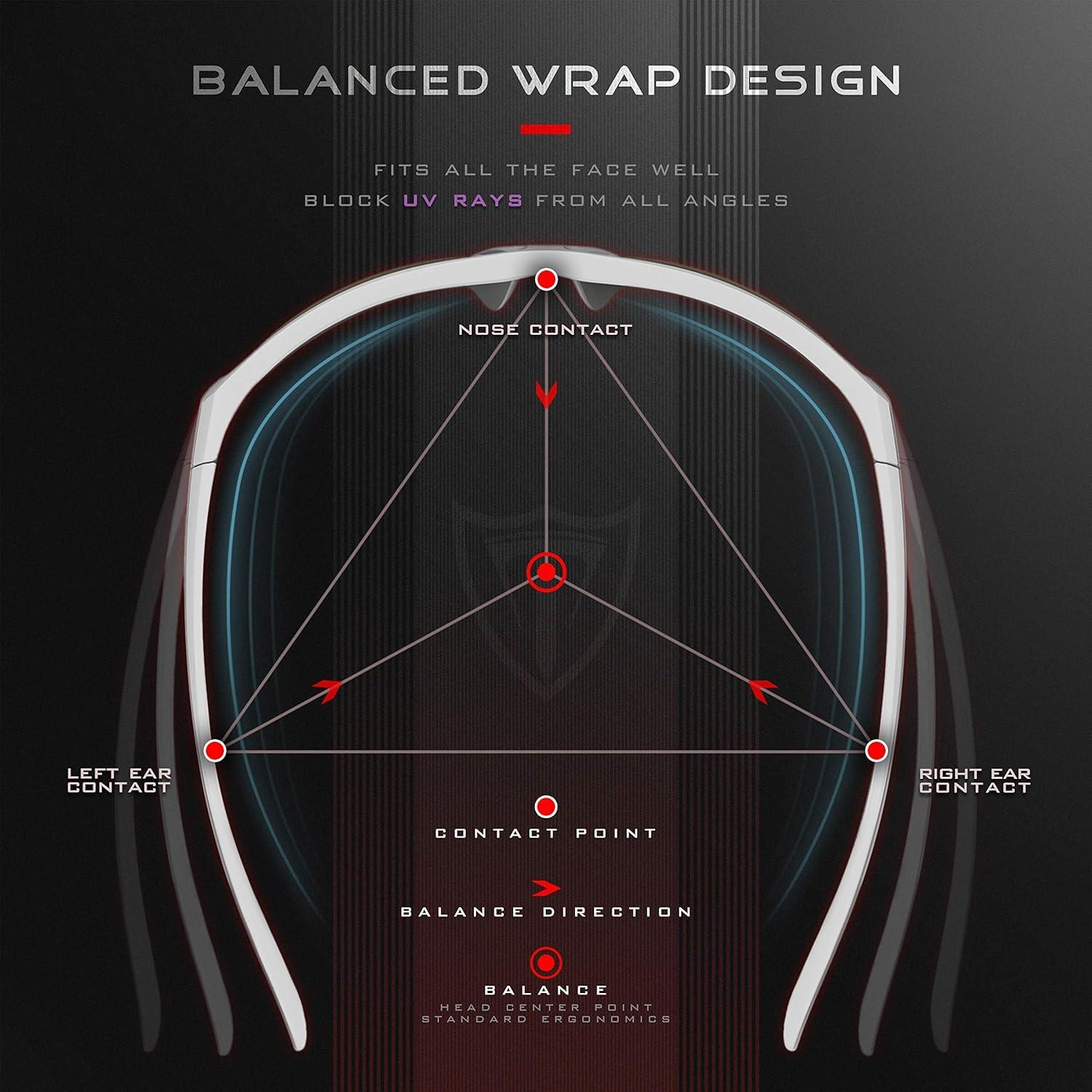Gafas de sol polarizadas ATTCL para hombres UV 100% protección