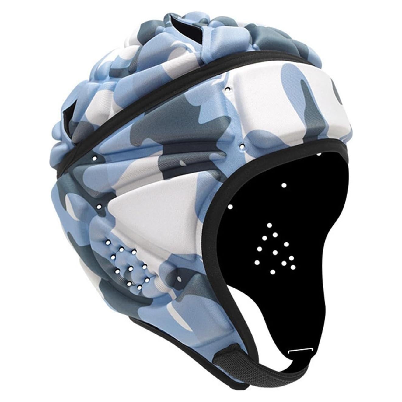 Casco de Rugby Ajustable Starsouce Camo-Azul para Adultos
