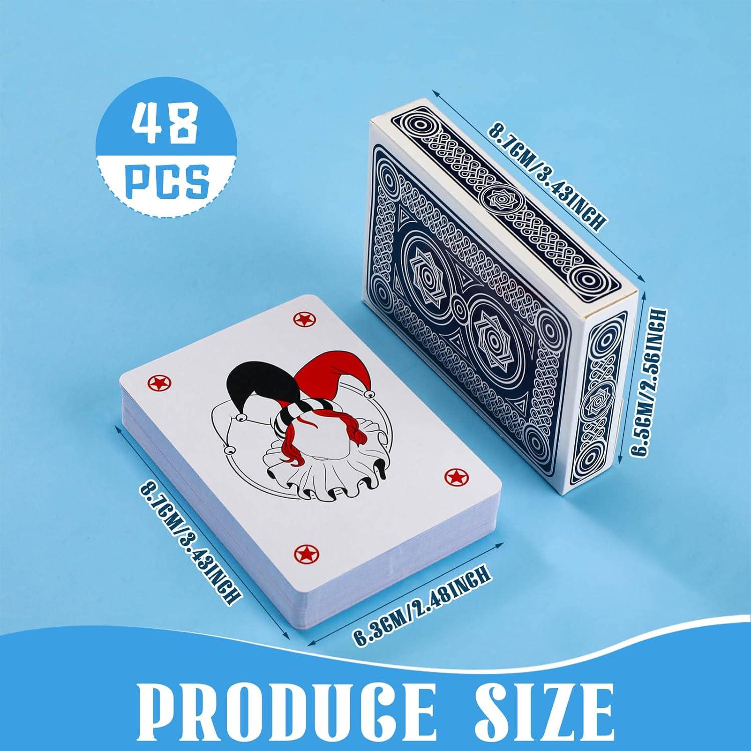 Barajas de Cartas Estándar Zubebe - 12 Pcs, Tamaño 63x88mm