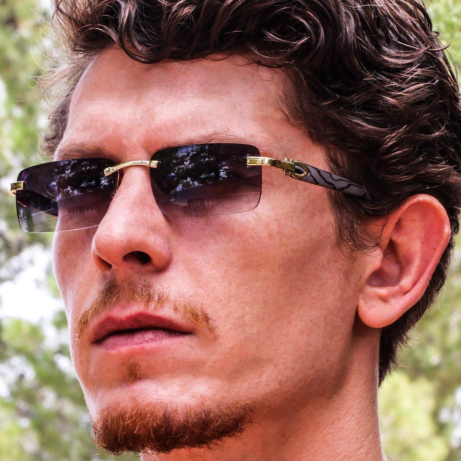 Gafas de sol Elite Slim metálicas y de madera UV400