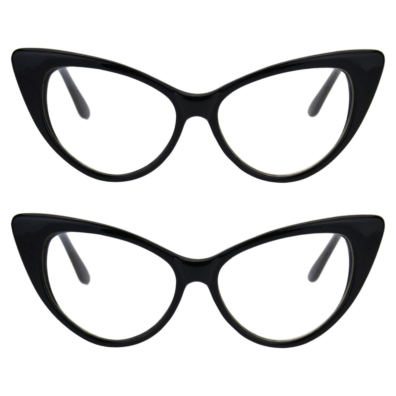Gafas de Ojo de Gato Góticas Claras para Mujeres