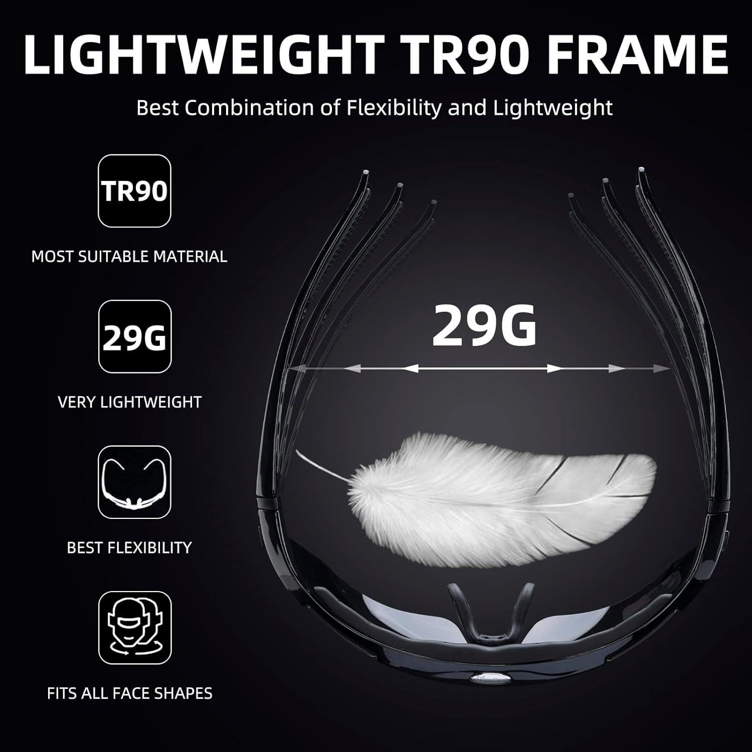 Gafas de sol deportivas ROCKBROS polarizadas UV400 para ciclismo