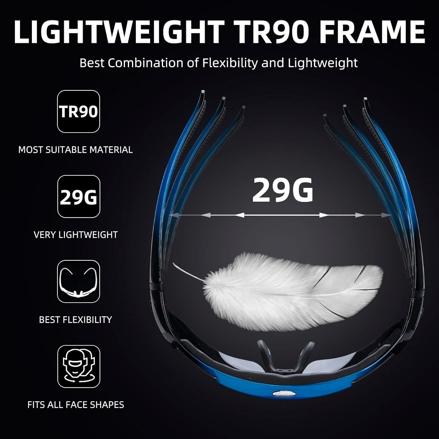 Gafas de Sol ROCKBROS Deportivas Polarizadas UV400 Ciclismo