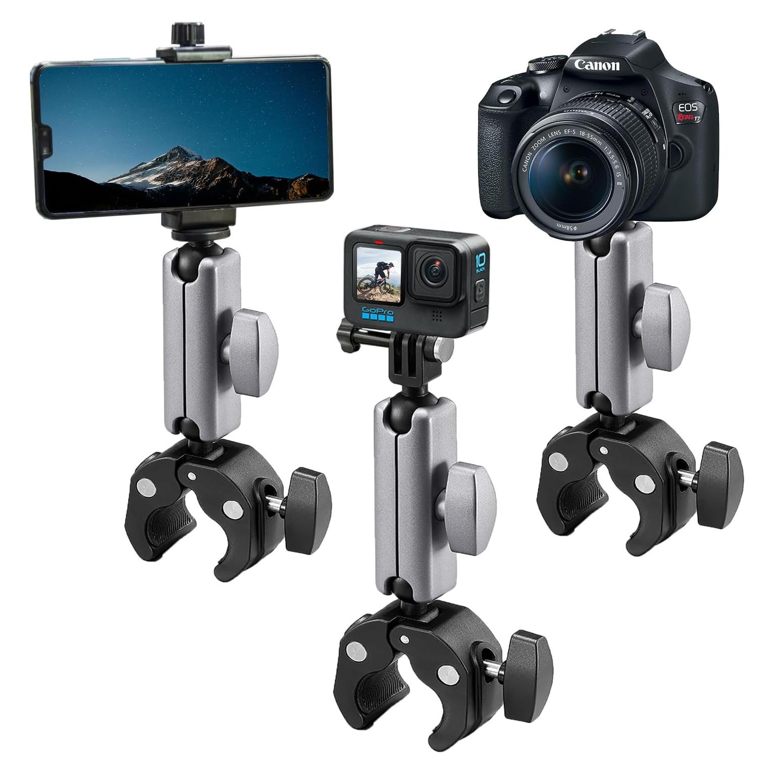 Abrazadera de Montaje Suptig para Cámara y Teléfono