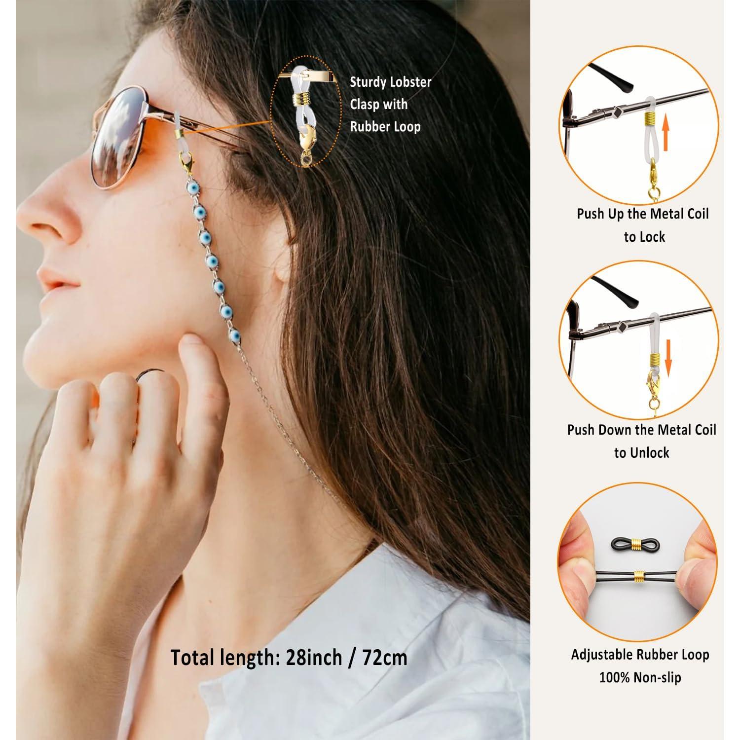 Cadena de Gafas ERNAULO para Mujeres 68.5 cm Antideslizante