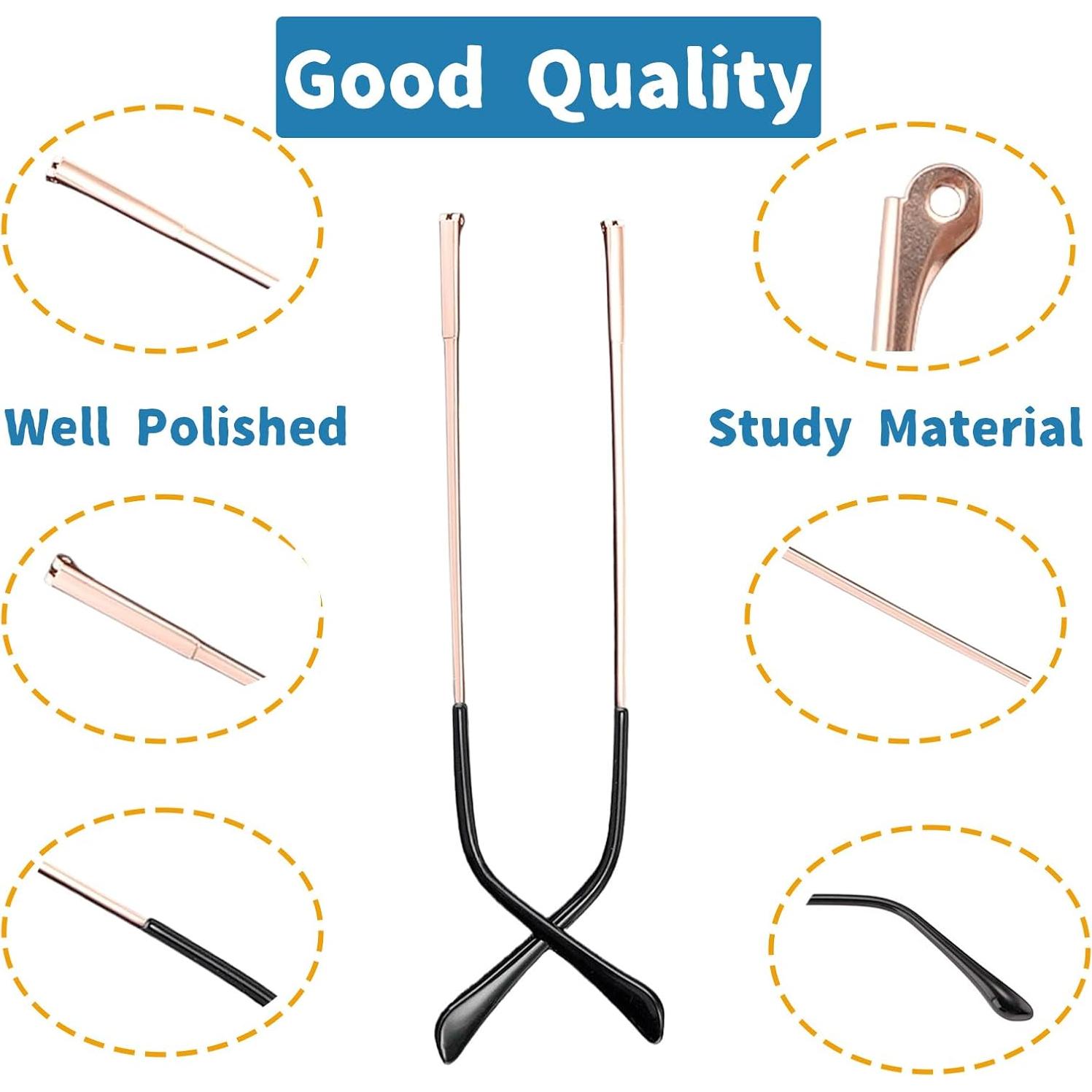 Kit de Reemplazo Patas Gafas Metal TORWOL 138mm Plata