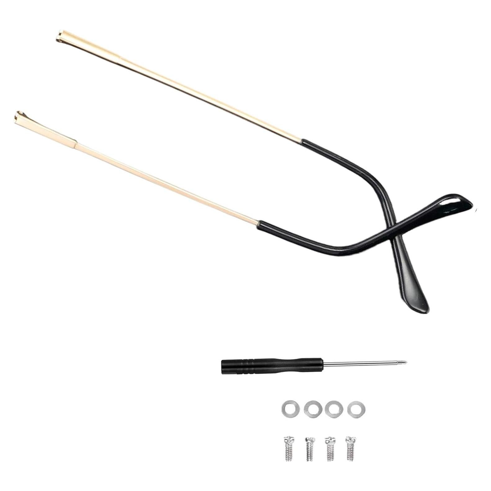 Patas de Gafas de Metal TORWOL 138mm Reemplazo DIY