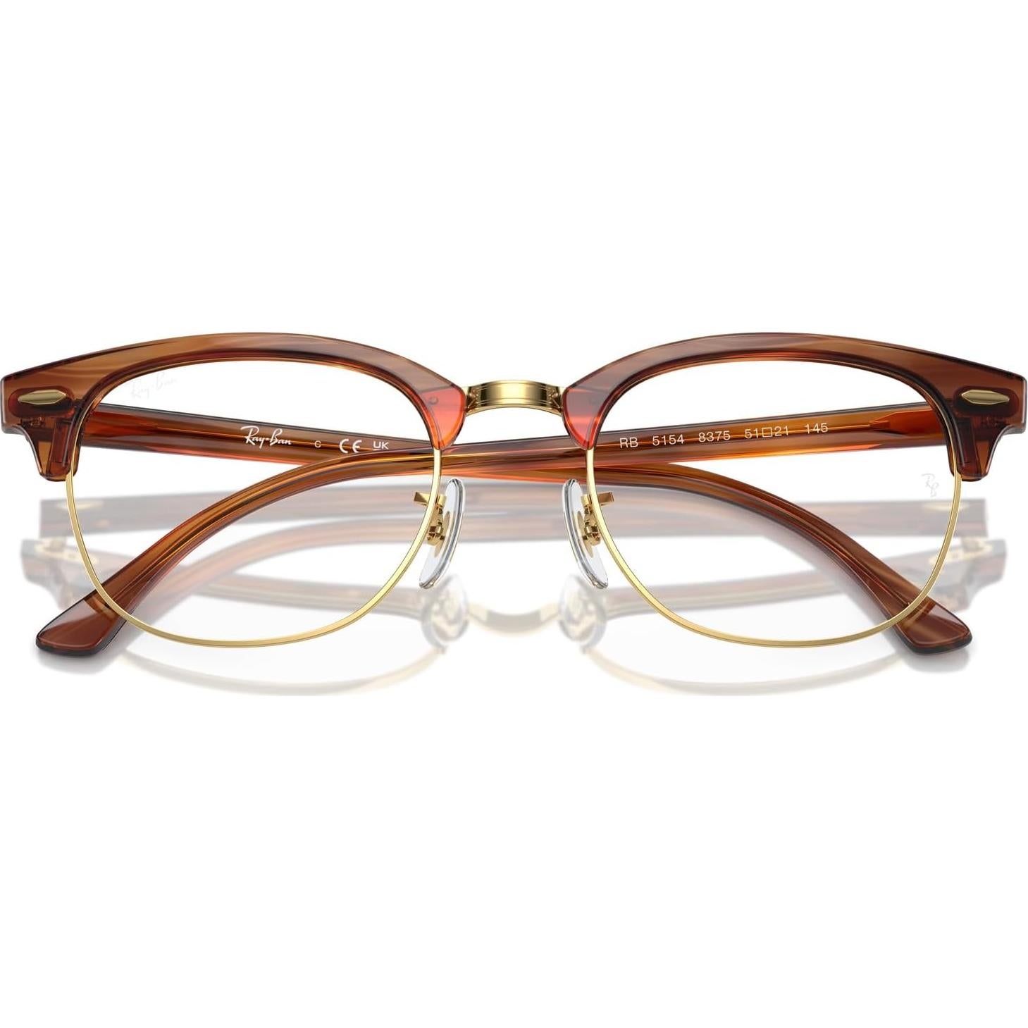 Ray-Ban Rx5154 Clubmaster Square Prescription Eyeglass Frames