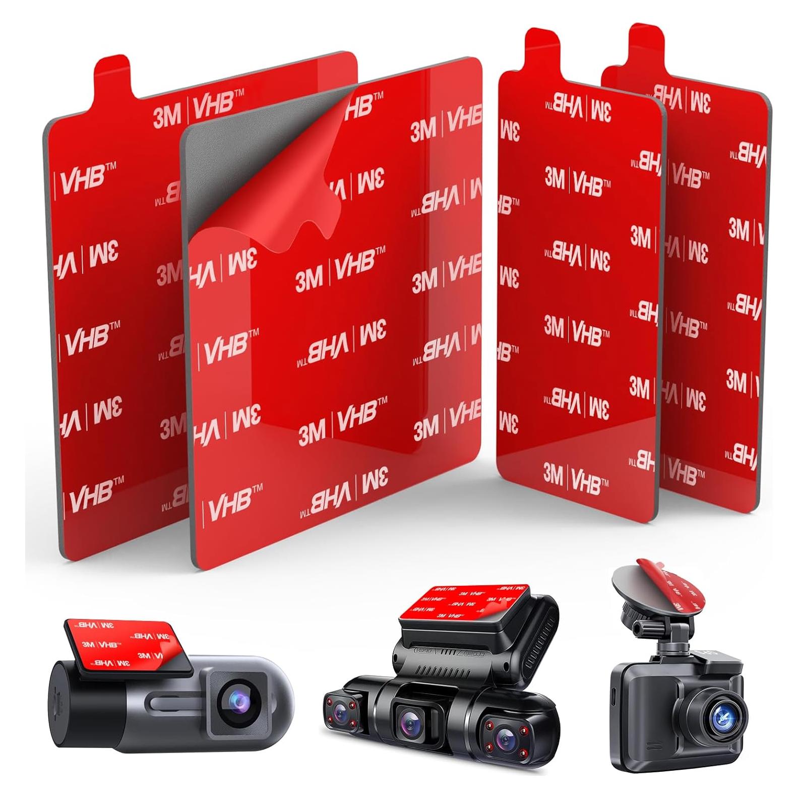 4 Almohadillas Adhesivas 3M VHB para Dash Cam VOLPORT