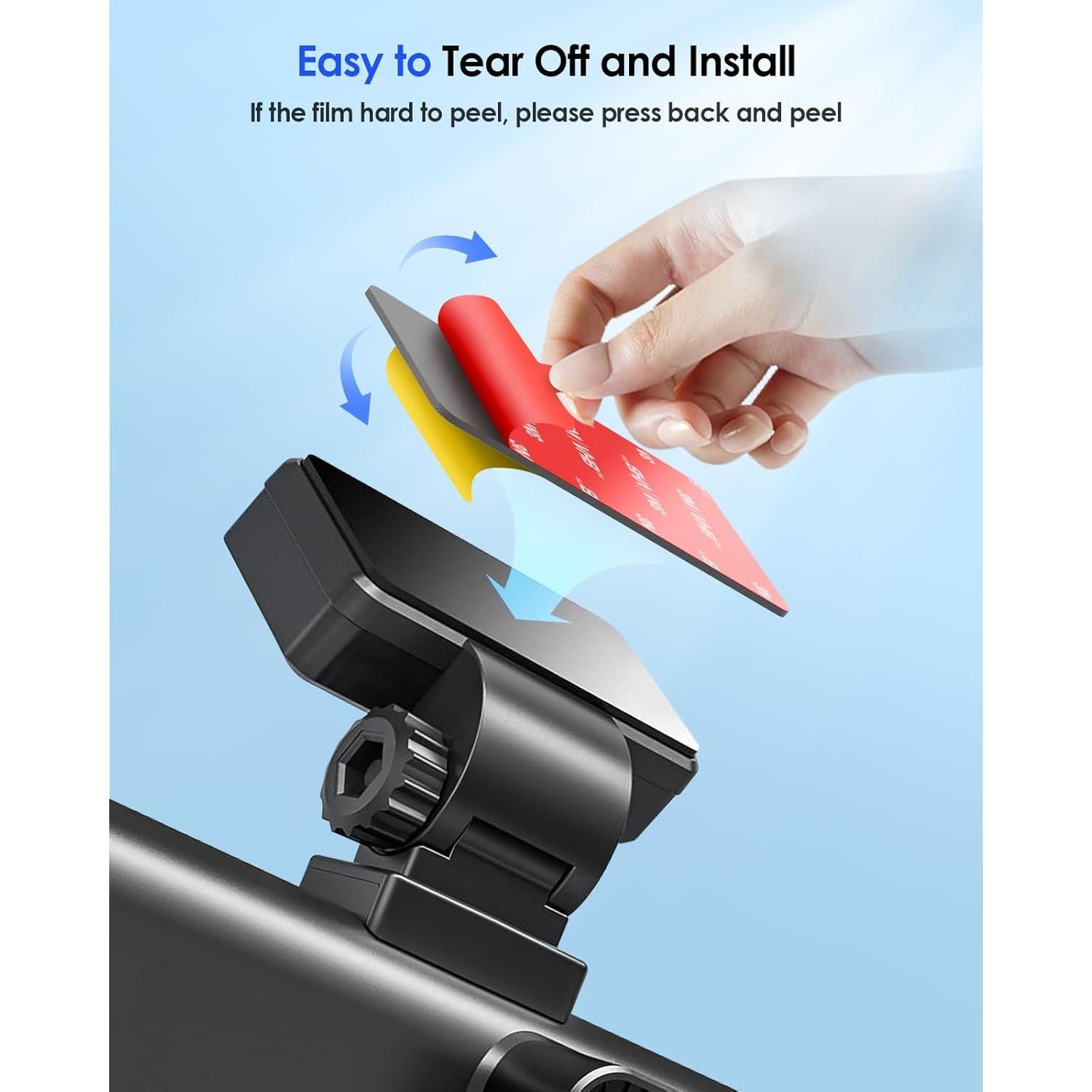 4 Almohadillas Adhesivas 3M VHB para Dash Cam VOLPORT