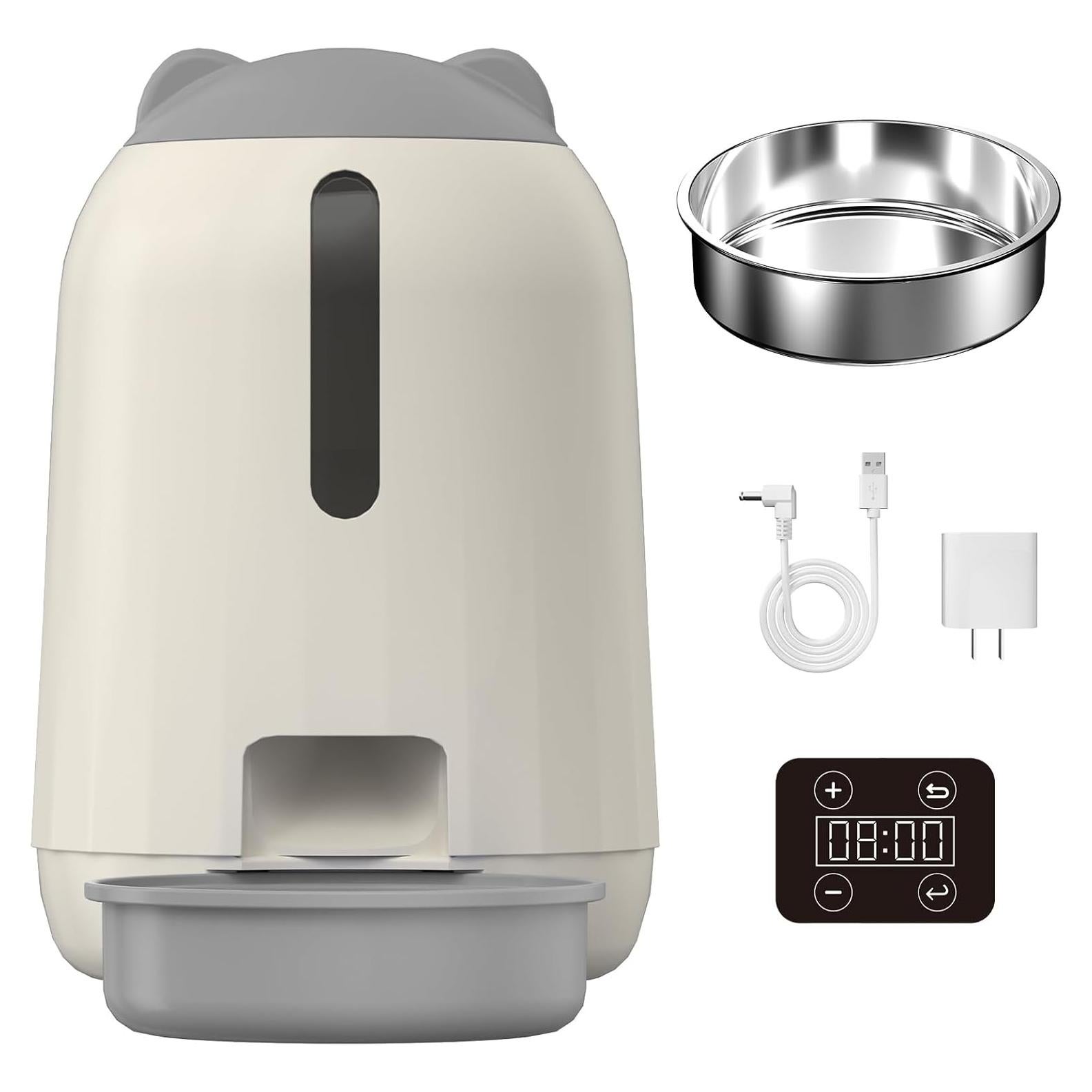 Comedero Automático PAPIFEED 3L para Gatos Doble Alimentación