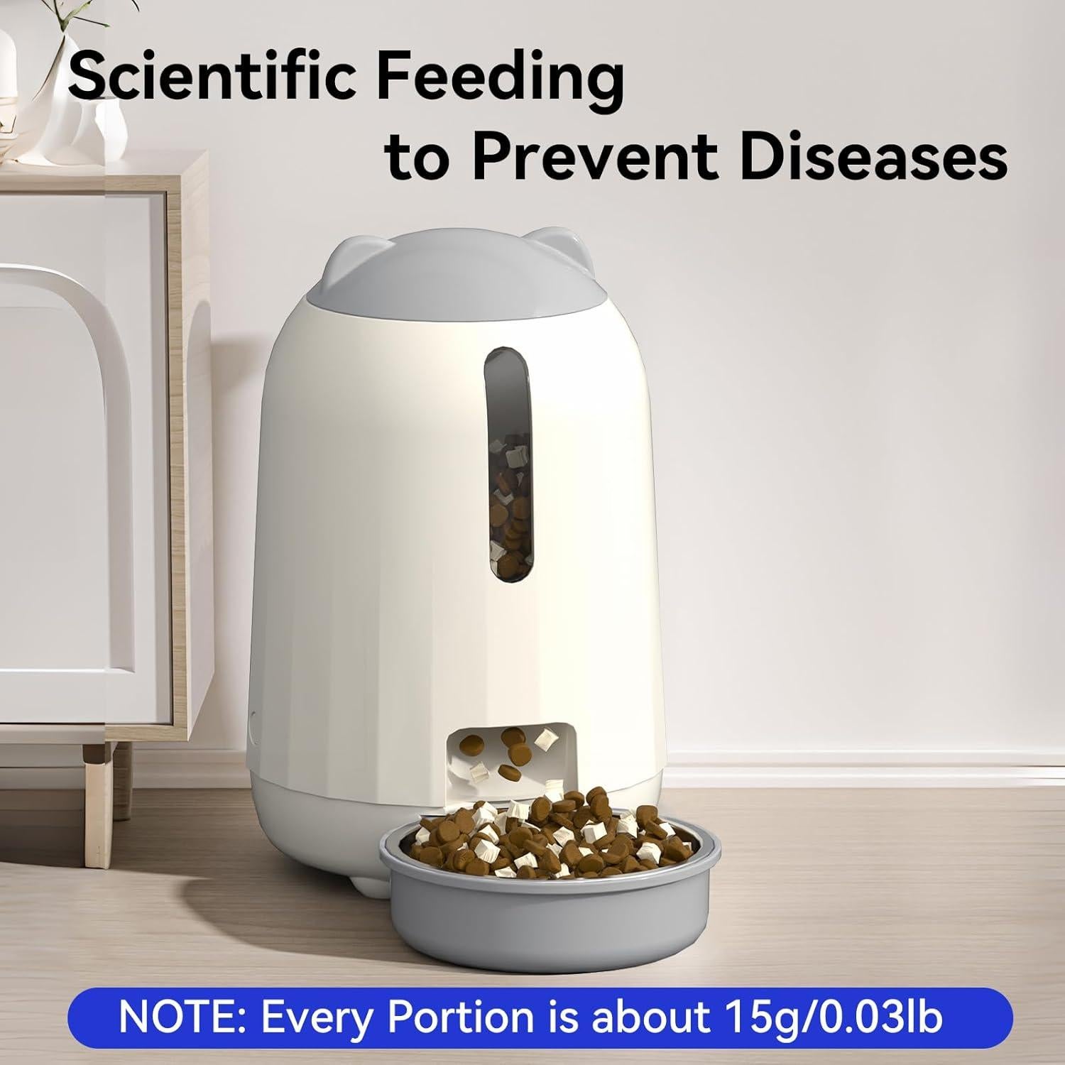 Comedero Automático PAPIFEED 3L para Gatos Doble Alimentación