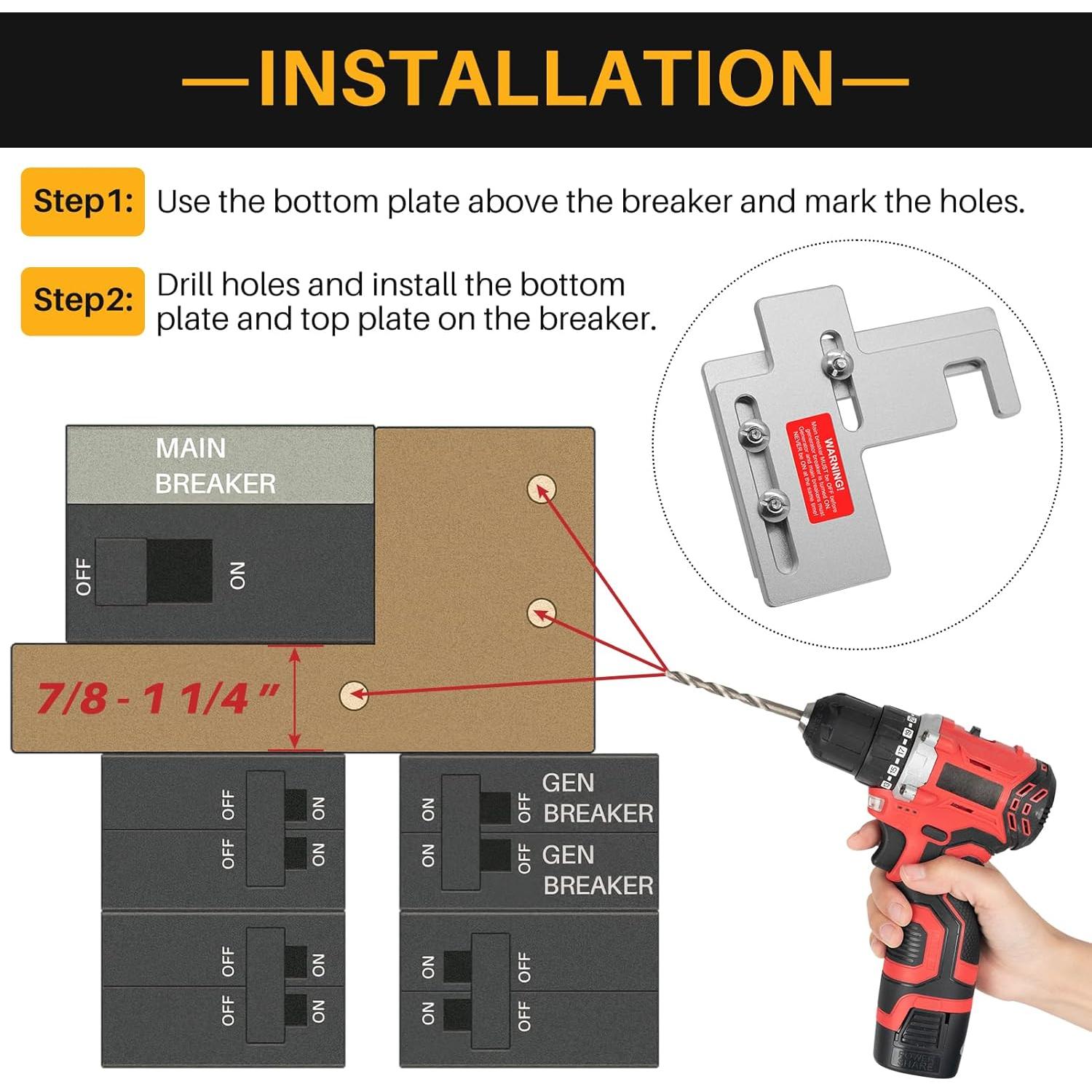 Kit de Bloqueo de Generador Inzizik SIEP2 150/200 Amperios