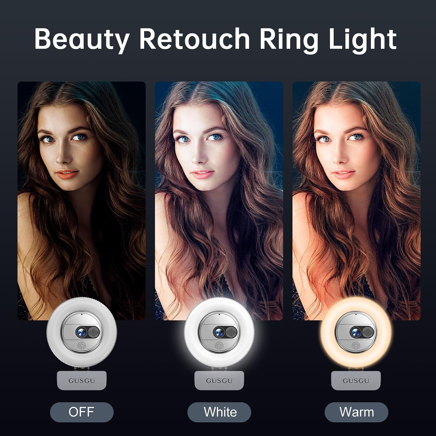 Cámara Web GUSGU G910 2K Quad HD con Micrófono y Luz