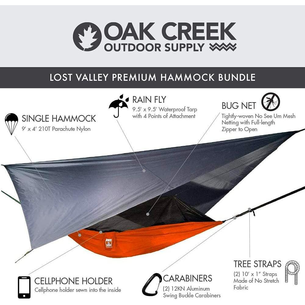 Hamaca de Camping Oak Creek Individual con Accesorios Completo