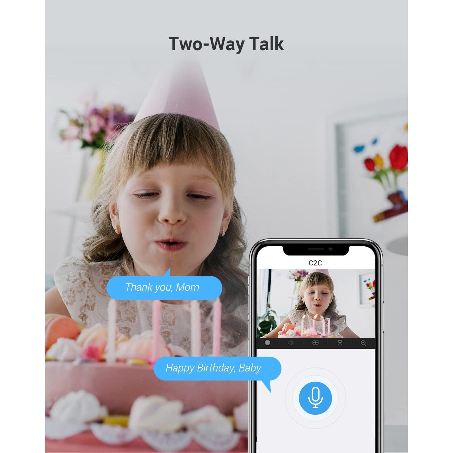 Cámara de Seguridad EZVIZ C2C 1080P, Visión Nocturna, Alerta