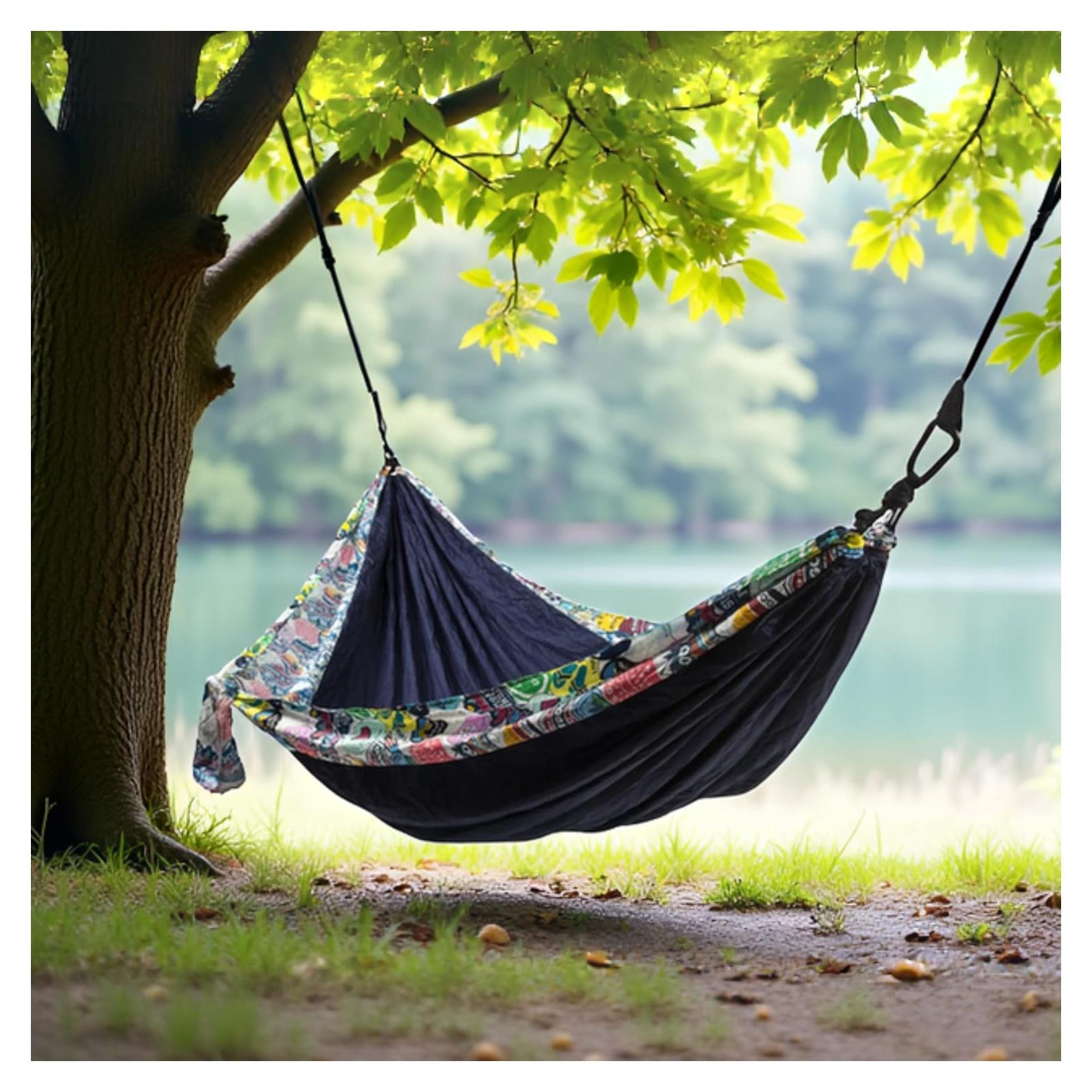 Hamaca portátil deluxe La vida es buena 181 kg nylon liviano