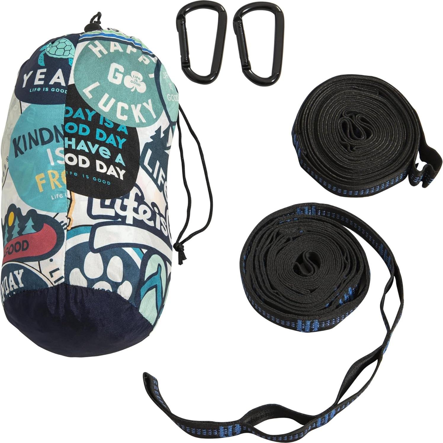 Hamaca portátil deluxe La vida es buena 181 kg nylon liviano