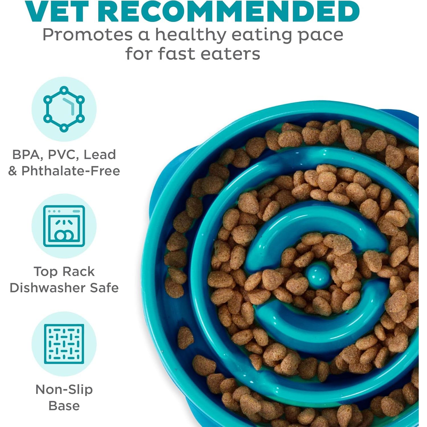 Cuenco para Perros Outward Hound Fun Feeder Mediano Turquesa