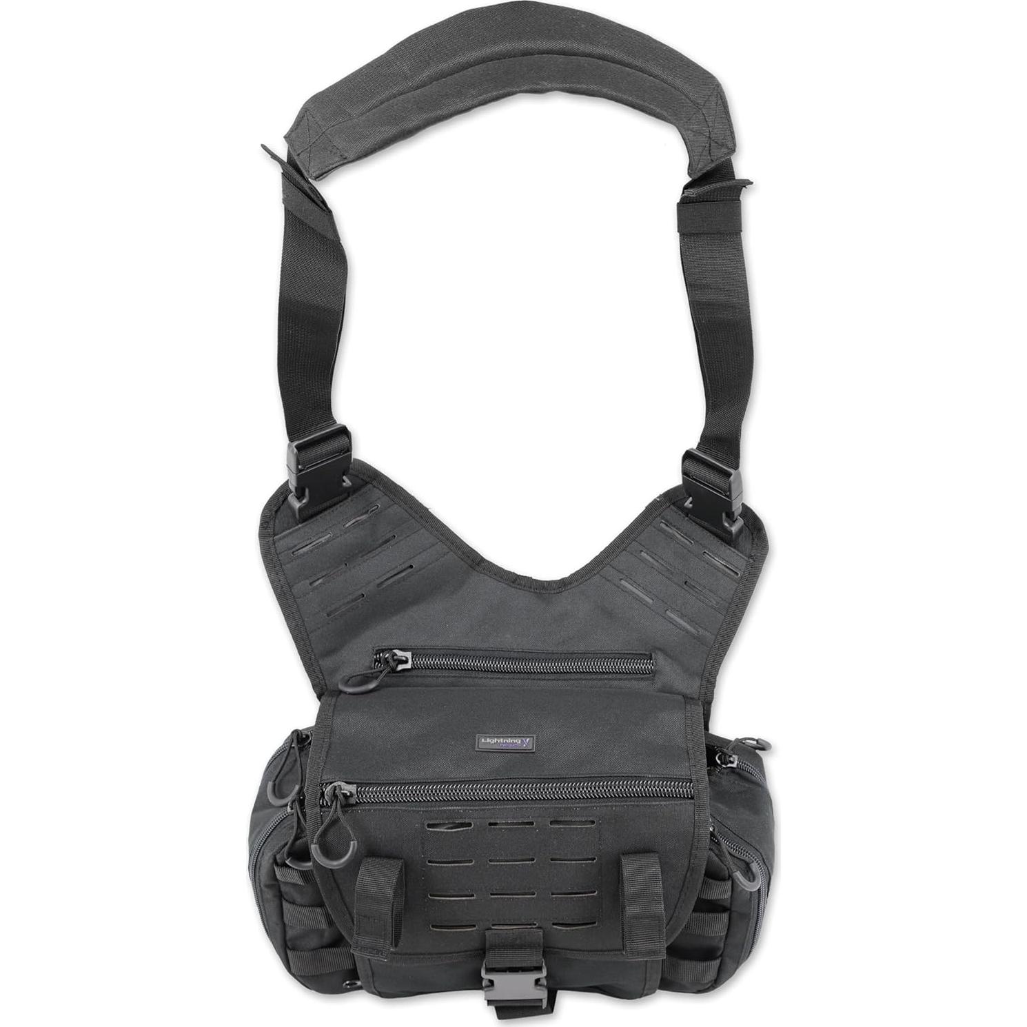 Mochila Táctica de Hombro Lightning X MB15-SKA - Kit de Primeros Auxilios Negro