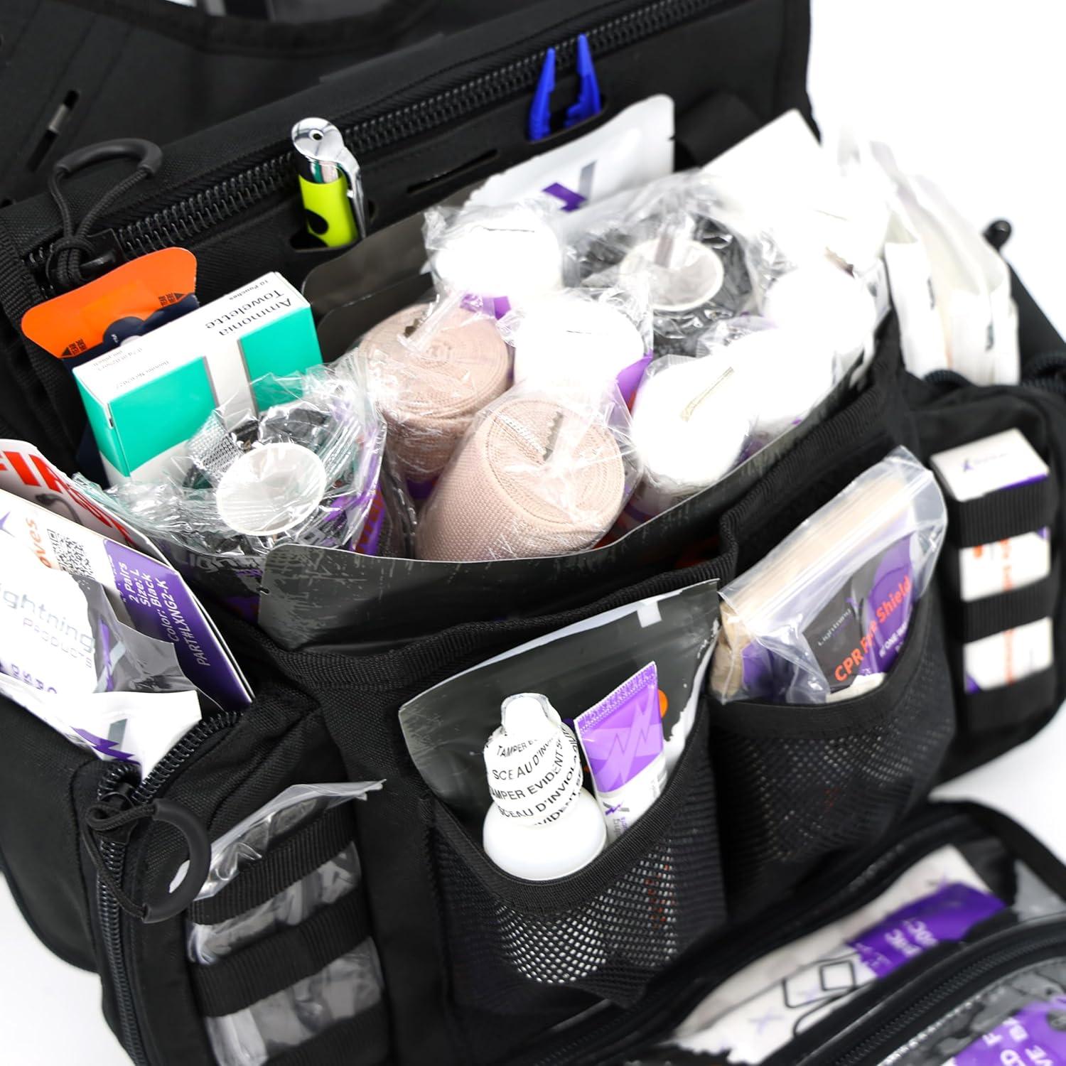 Mochila Táctica de Hombro Lightning X MB15-SKA - Kit de Primeros Auxilios Negro