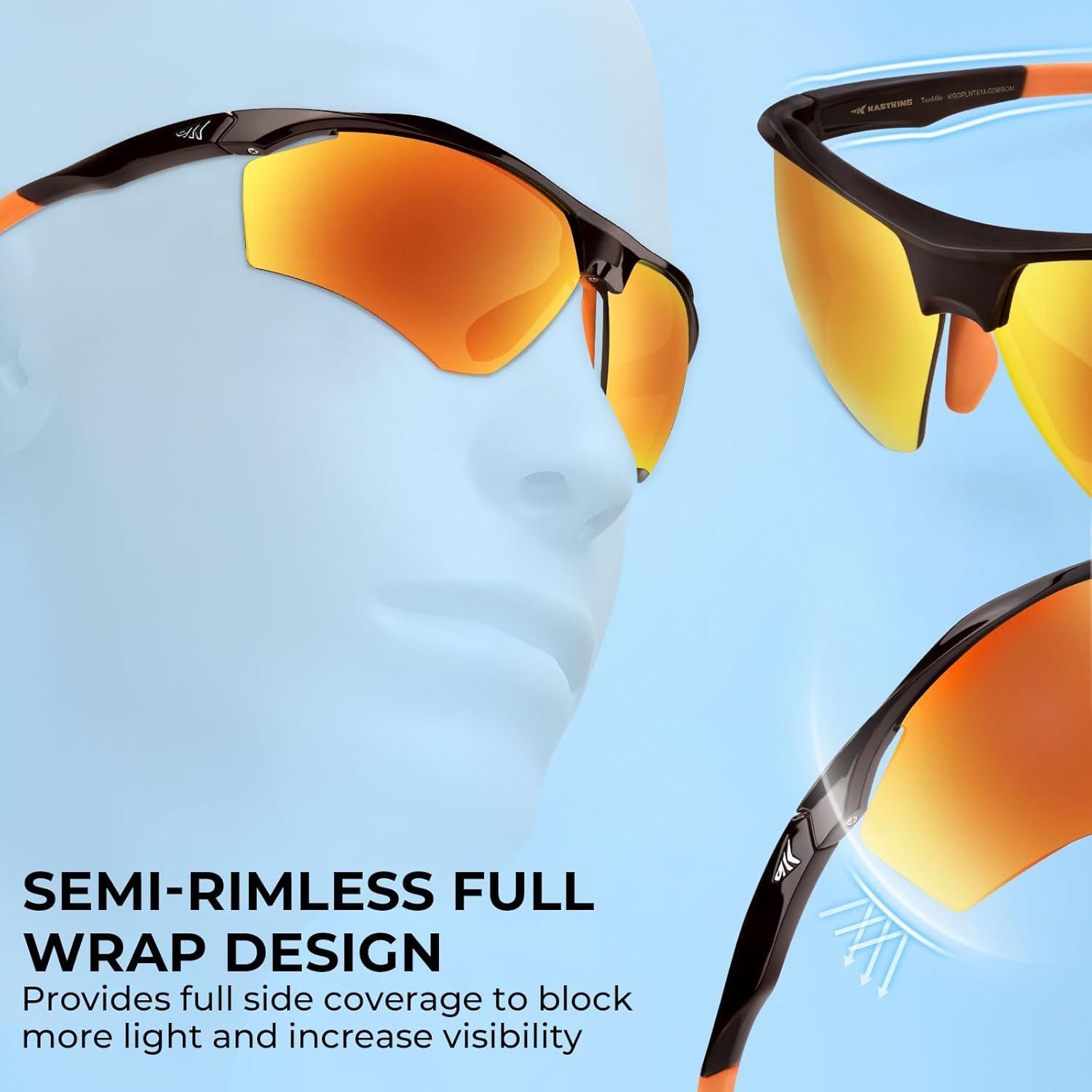 Gafas de sol polarizadas KastKing Tenmile UV para ciclismo